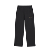 Sweatpants: Straight Fit With Split – Black