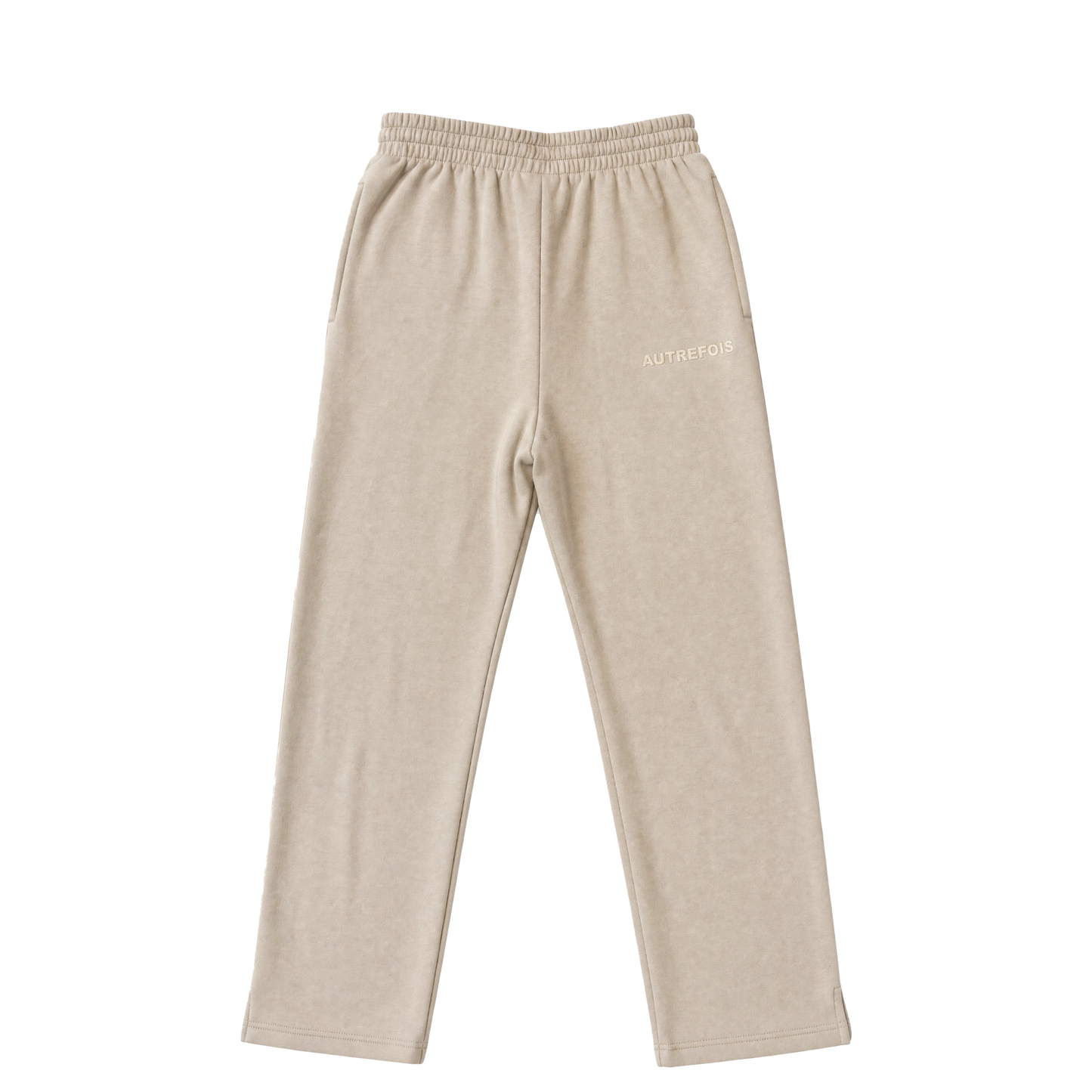 Sweatpants: Straight Fit With Split