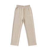 Sweatpants: Straight Fit With Split – Beige