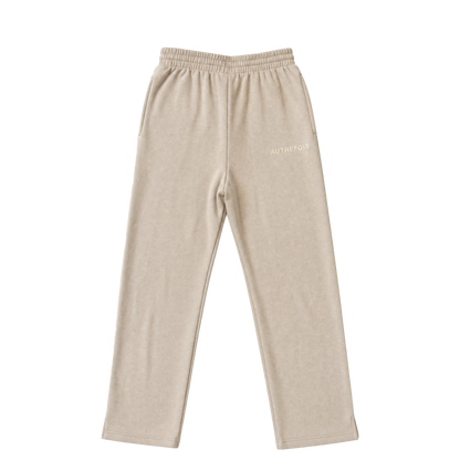 Sweatpants: Straight Fit With Split