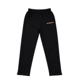 Sweatpants: Straight Fit With Split – Black