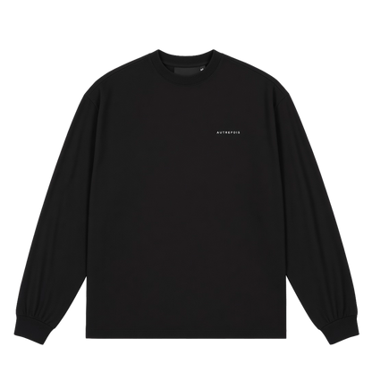 Relaxed Fit Long Sleeve - Black
