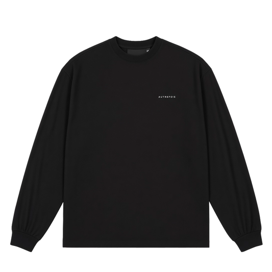Relaxed Fit Long Sleeve - Black