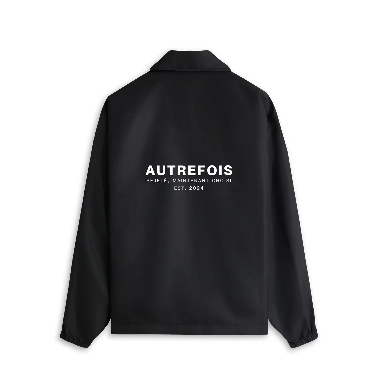 Relaxed Fit Coach Jacket - Black