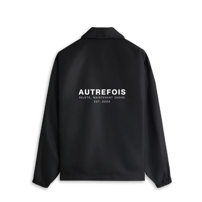 Relaxed Fit Coach Jacket - Black