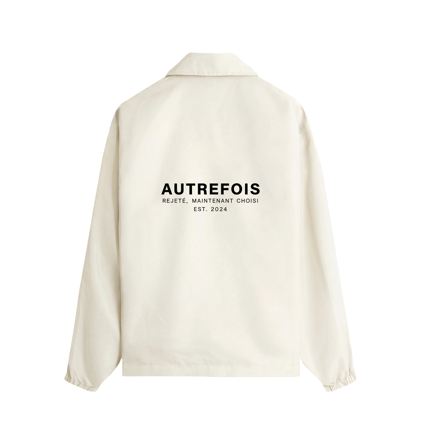 Relaxed Fit Coach Jacket - OffWhite