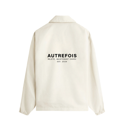Relaxed Fit Coach Jacket - OffWhite