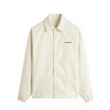 Relaxed Fit Coach Jacket - OffWhite – Cloud White
