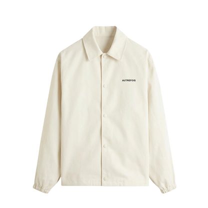 Relaxed Fit Coach Jacket - OffWhite