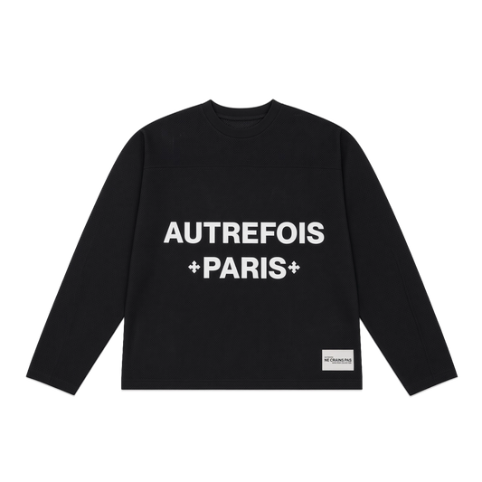 Boxy Oversized Jersey - Black